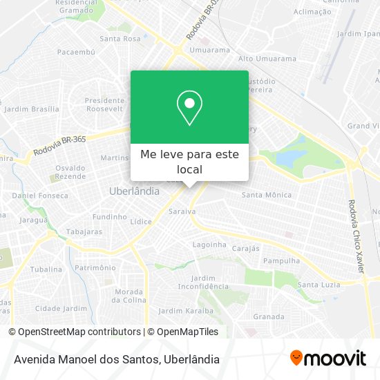 Avenida Manoel dos Santos mapa