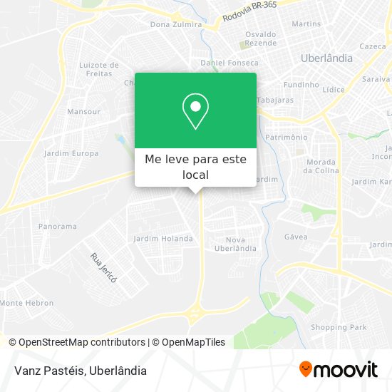 Vanz Pastéis mapa