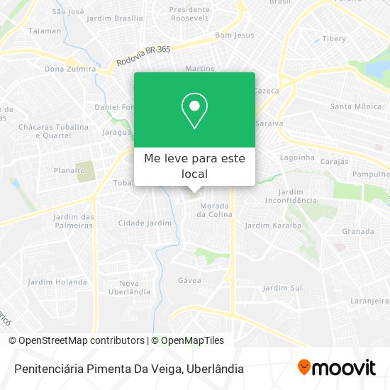 Penitenciária Pimenta Da Veiga mapa