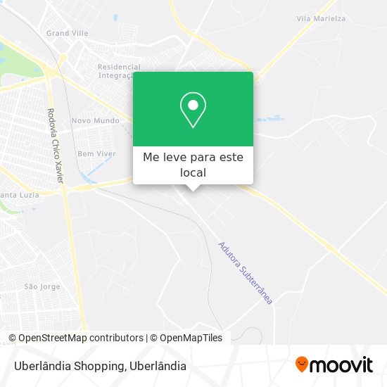 Uberlândia Shopping mapa