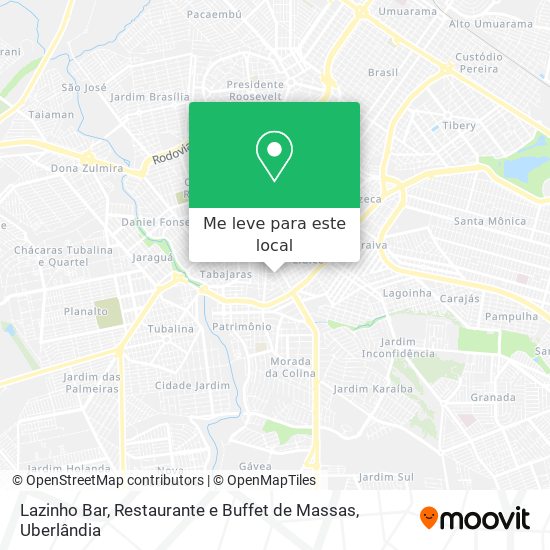 Lazinho Bar, Restaurante e Buffet de Massas mapa
