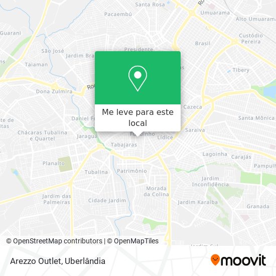 Arezzo Outlet mapa