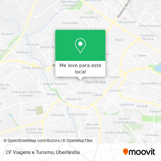 CF Viagens e Turismo mapa