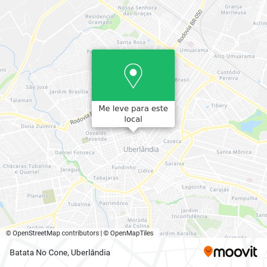 Batata No Cone mapa