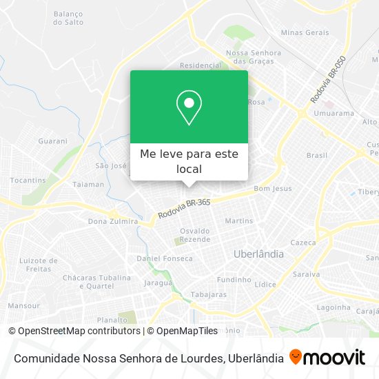 Comunidade Nossa Senhora de Lourdes mapa