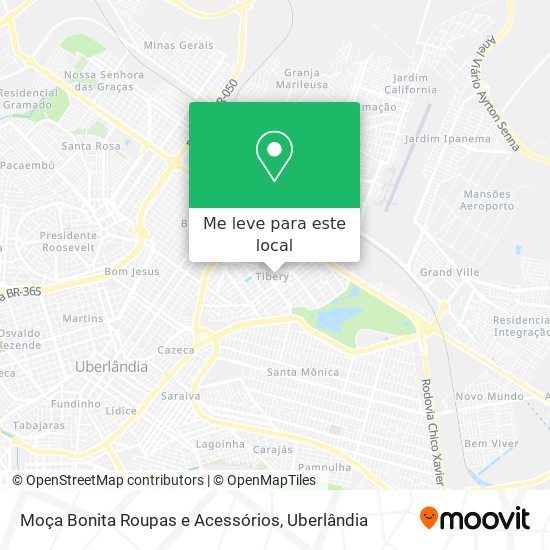 Moça Bonita Roupas e Acessórios mapa