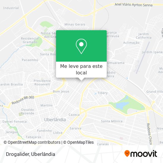 Drogalider mapa