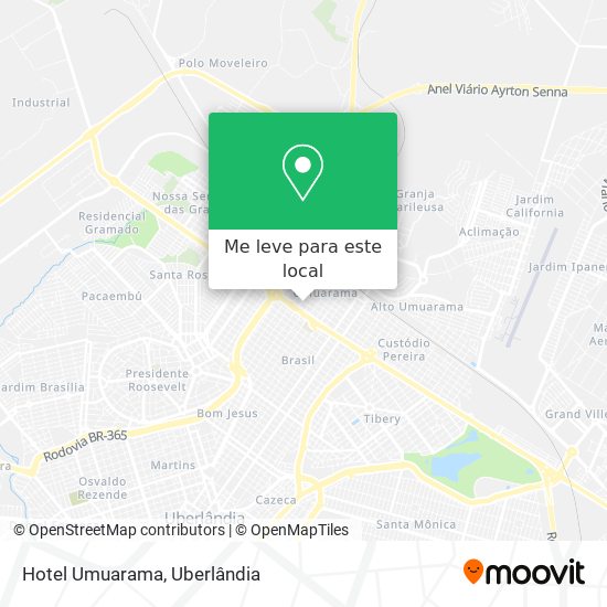 Hotel Umuarama mapa