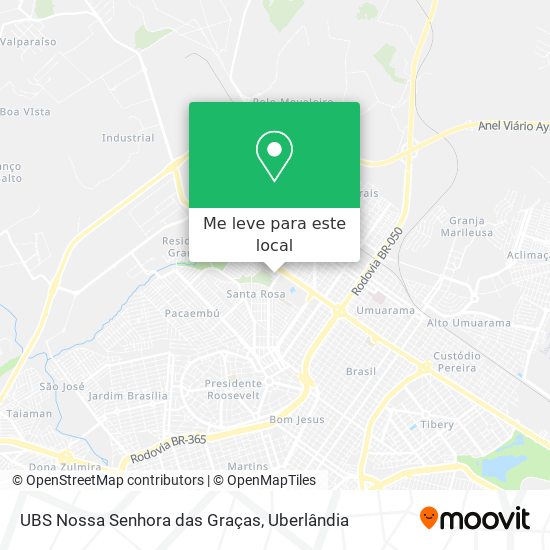 UBS Nossa Senhora das Graças mapa