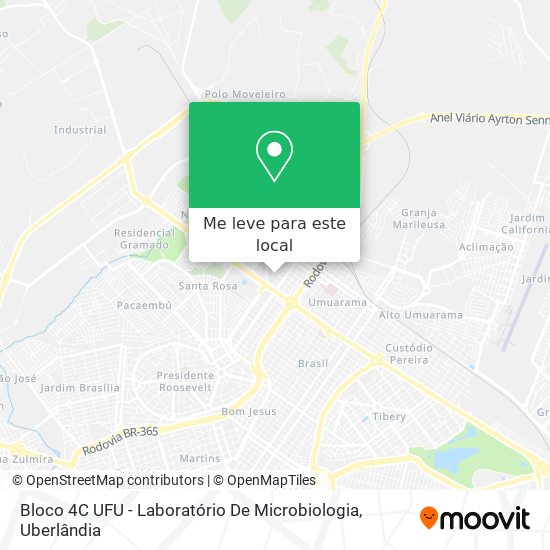 Bloco 4C UFU - Laboratório De Microbiologia mapa