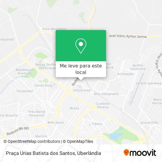 Praça Urias Batista dos Santos mapa