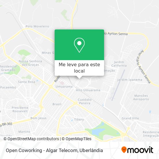 Open Coworking - Algar Telecom mapa