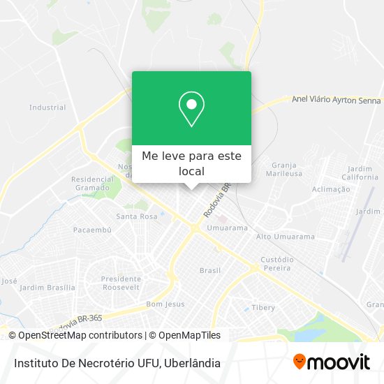 Instituto De Necrotério UFU mapa