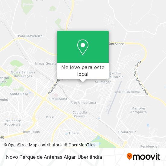 Novo Parque de Antenas Algar mapa