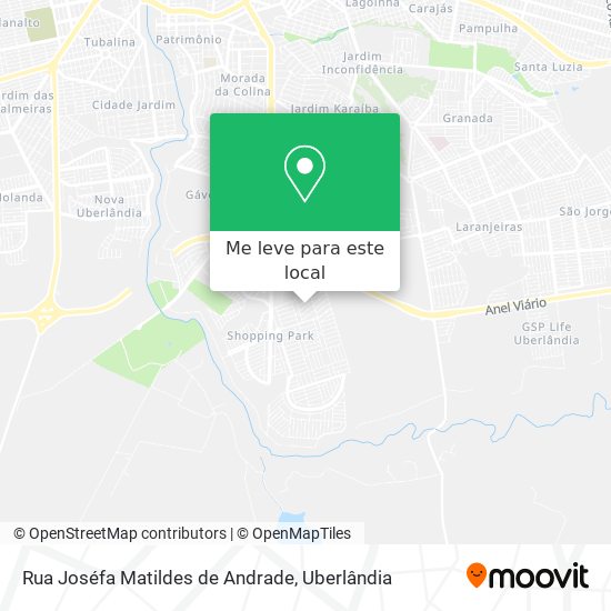 Rua Joséfa Matildes de Andrade mapa