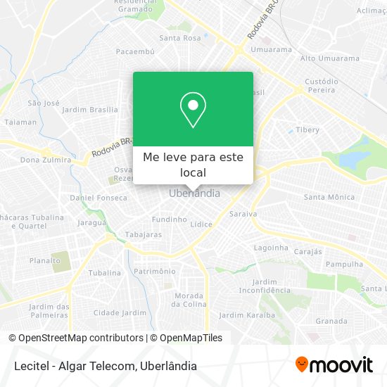 Lecitel - Algar Telecom mapa