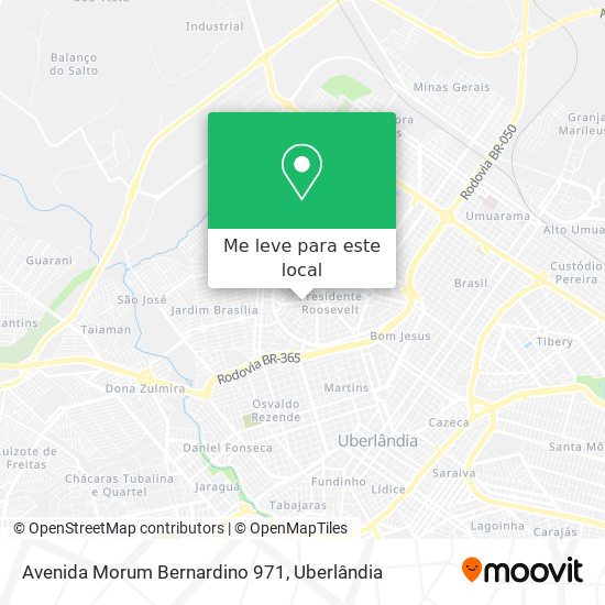 Avenida Morum Bernardino 971 mapa