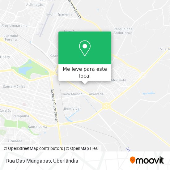 Rua Das Mangabas mapa