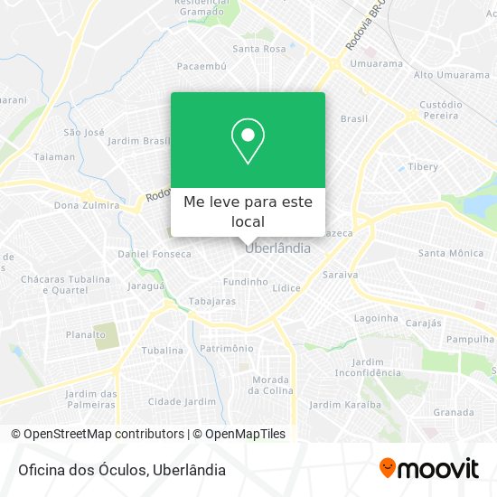Oficina dos Óculos mapa