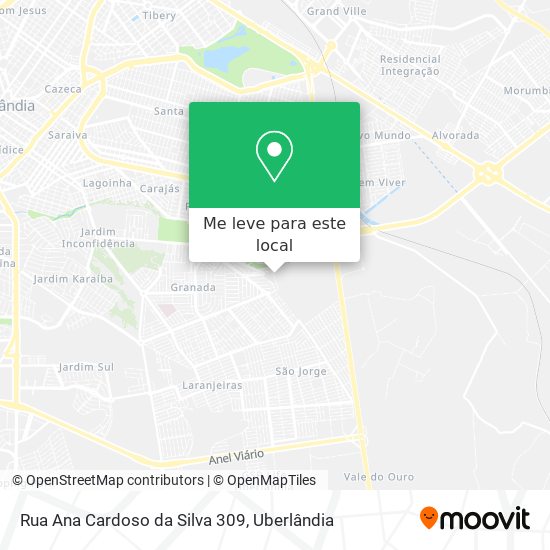 Rua Ana Cardoso da Silva 309 mapa