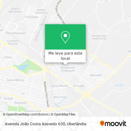 Avenida João Costa Azevedo 630 mapa