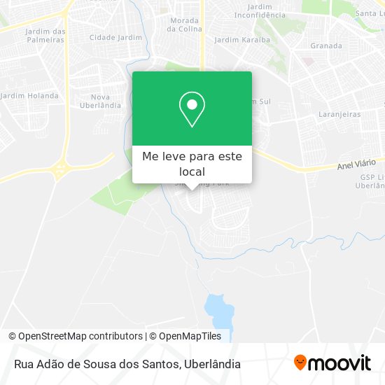 Rua Adão de Sousa dos Santos mapa