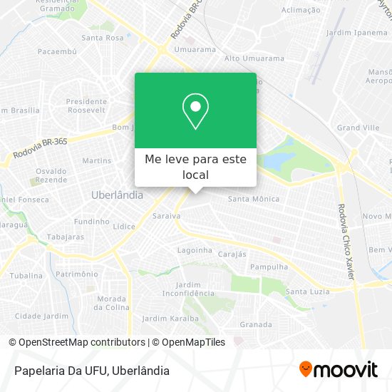 Papelaria Da UFU mapa