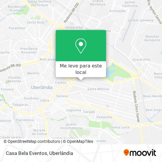 Casa Bela Eventos mapa