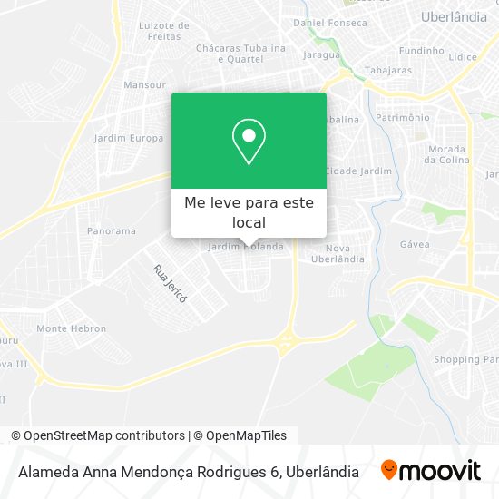 Alameda Anna Mendonça Rodrigues 6 mapa