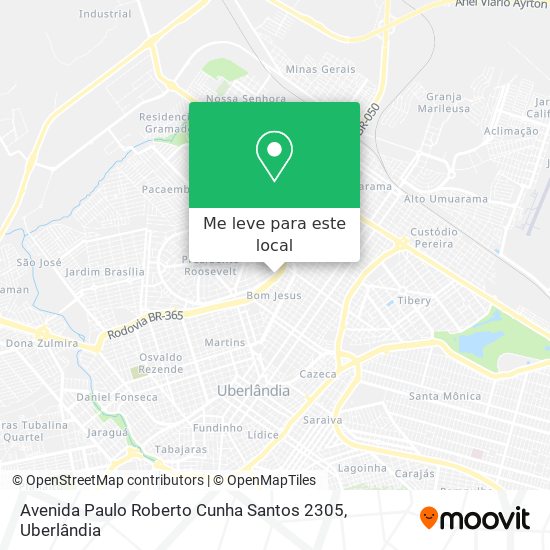 Avenida Paulo Roberto Cunha Santos 2305 mapa