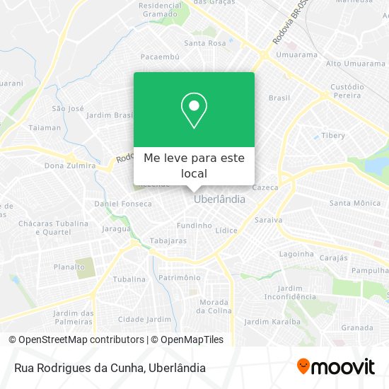 Rua Rodrigues da Cunha mapa