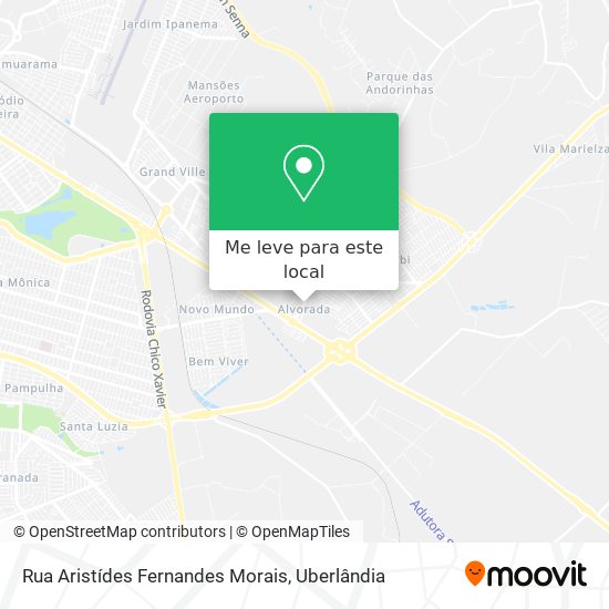 Rua Aristídes Fernandes Morais mapa