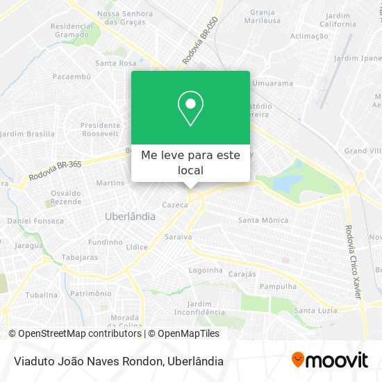 Viaduto João Naves Rondon mapa