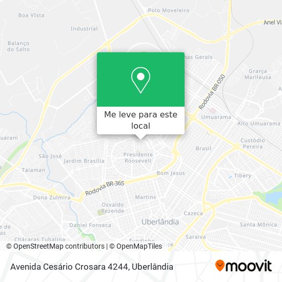 Avenida Cesário Crosara 4244 mapa