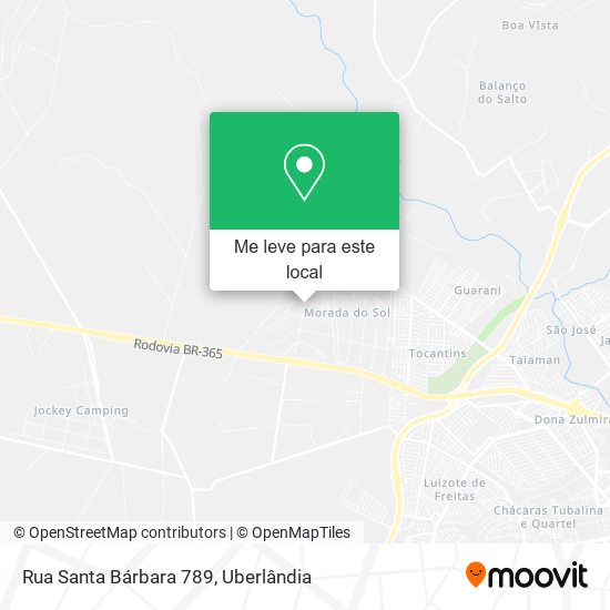 Rua Santa Bárbara 789 mapa