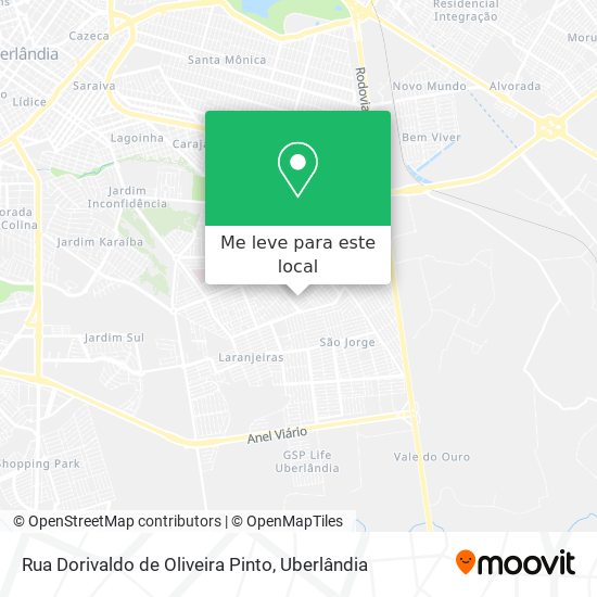 Rua Dorivaldo de Oliveira Pinto mapa