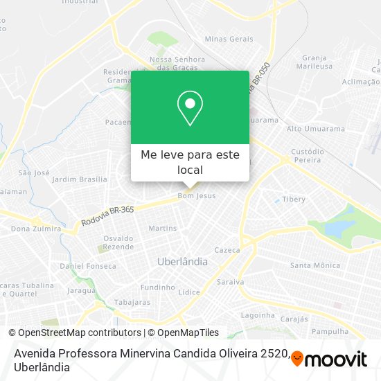 Avenida Professora Minervina Candida Oliveira 2520 mapa