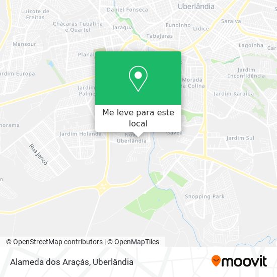 Alameda dos Araçás mapa