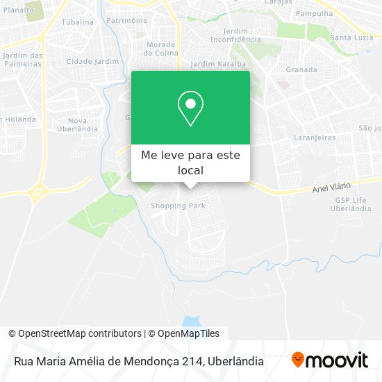 Rua Maria Amélia de Mendonça 214 mapa