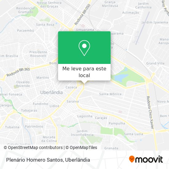 Plenário Homero Santos mapa