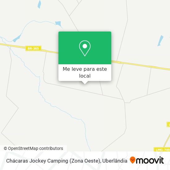 Chácaras Jockey Camping (Zona Oeste) mapa