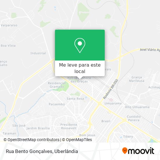 Rua Bento Gonçalves mapa