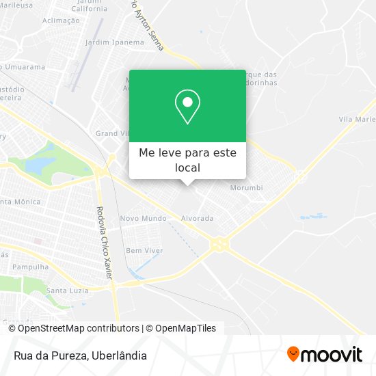Rua da Pureza mapa