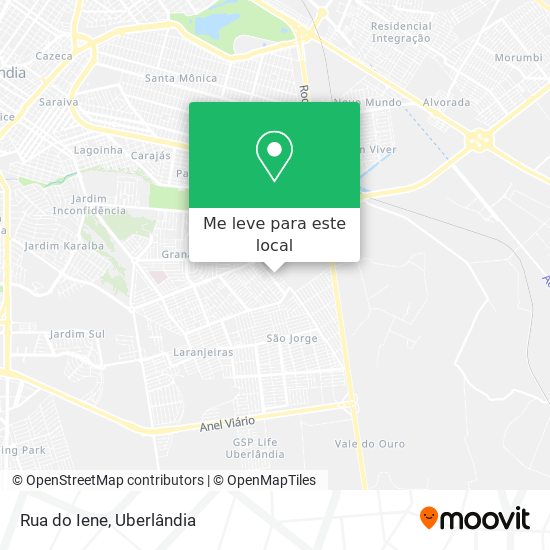 Rua do Iene mapa