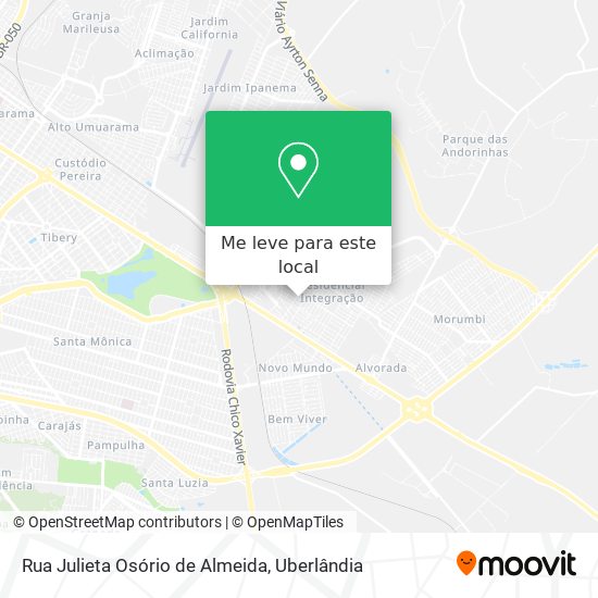 Rua Julieta Osório de Almeida mapa