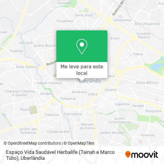 Espaço Vida Saudável Herbalife (Tainah e Marco Túlio) mapa