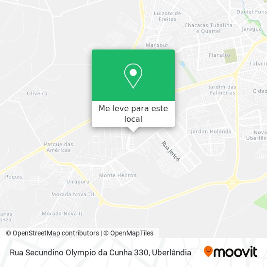 Rua Secundino Olympio da Cunha 330 mapa