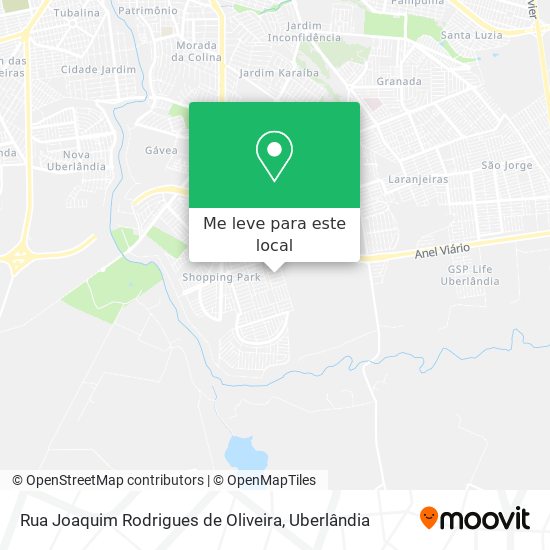 Rua Joaquim Rodrigues de Oliveira mapa