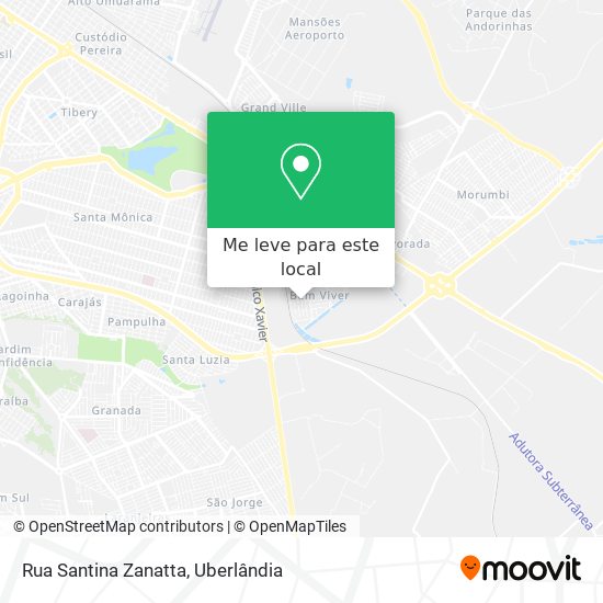 Rua Santina Zanatta mapa