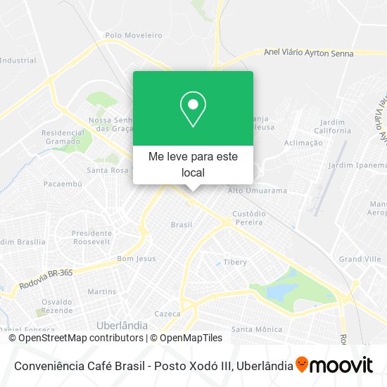 Conveniência Café Brasil - Posto Xodó III mapa